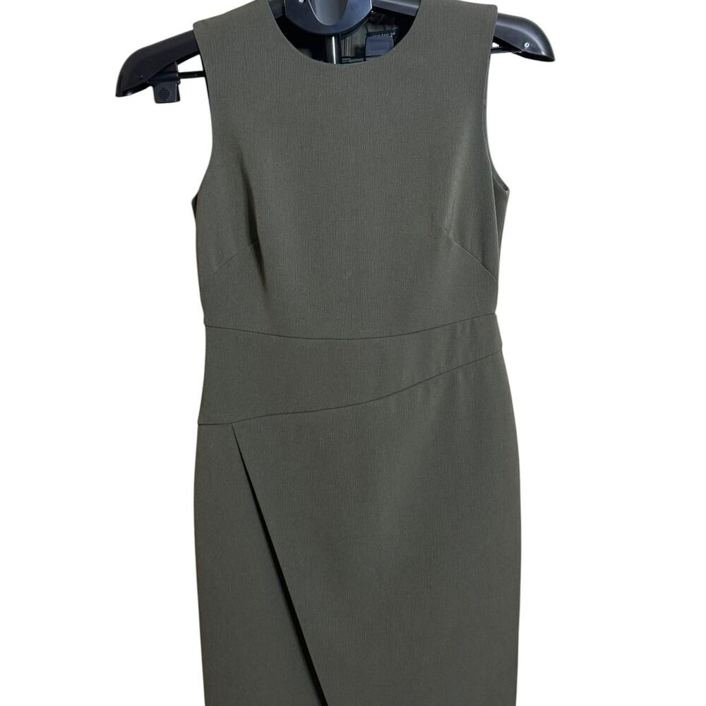 Ann-taylor Women's Green and Khaki Dress